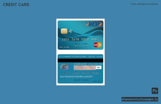 Bolovia Credito Bank Mastercard – Beispielvorschau